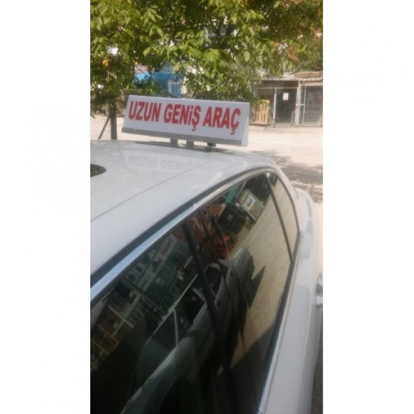 Uzun ve Geniş Araç Tabelası - Levhası - Escort Araç Tabela - 2