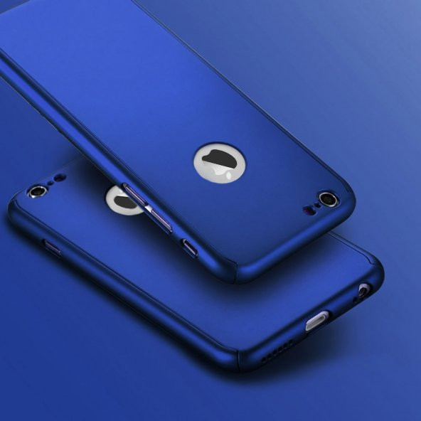 iPhone 8 Plus Kılıf 360 Derece Tam Koruma Full Body Kırılmaz Cam - 8