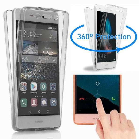 Huawei Mate 10 Lite Kılıf 360 Derece Tam Koruma Full Body Silikon