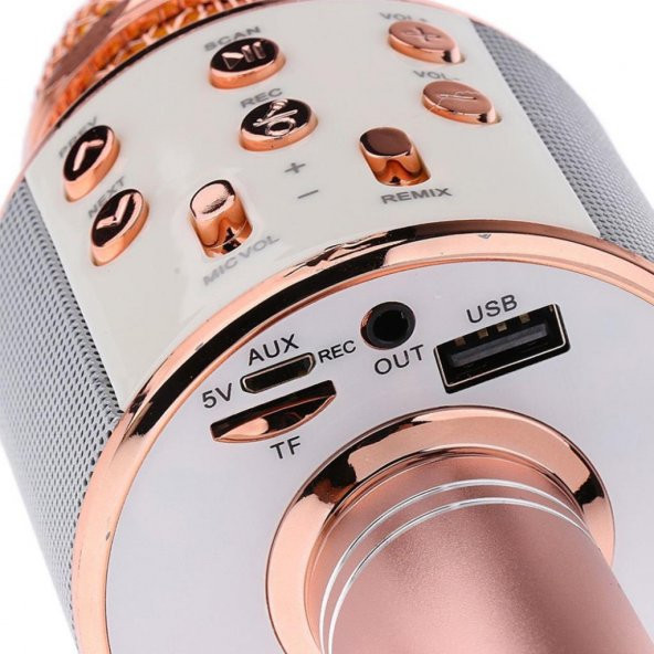 Sihirli Karaoke Mikrofon Bluetooth Sd Card Mikrofonu - 5