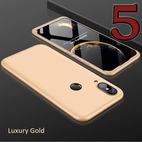 Huawei P20 Lite Kılıf 360 Derece Tam Koruma Kırılmaz Cam Hediye - 10