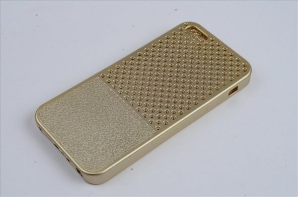 iPhone 5G Silikon Arka Koruma Paneli Gold SK-066