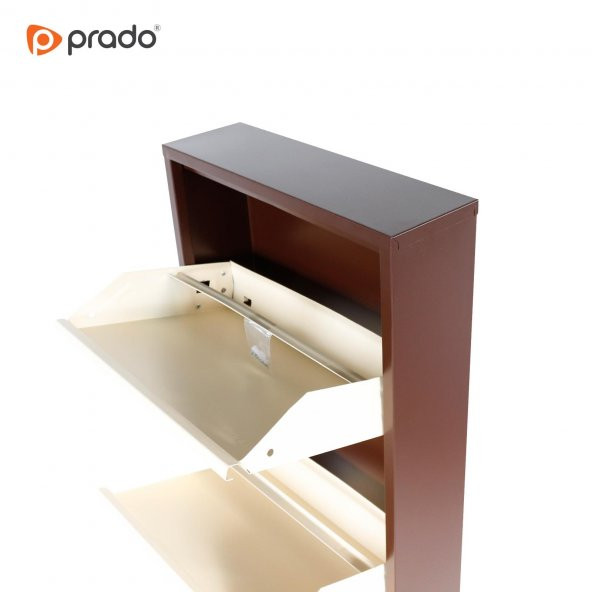 Prado Dikey 3lü Metal Ayakkabılık - 10