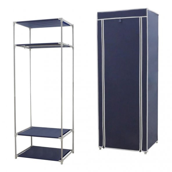 Prado Simple Portatif Çelik Profilli Bez Dolap - 4