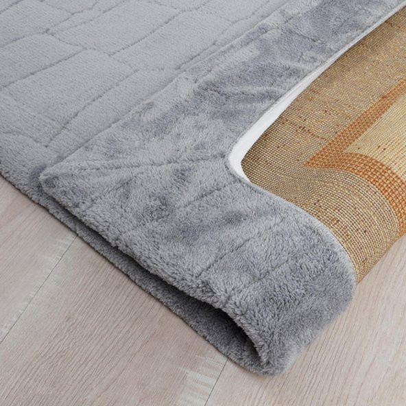 Prado Wellsoft Kumaş Halı Örtüsü Duman 200x300 - 2