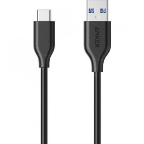 ANKER Powerline USB-C to USB 3.0 Type-C Şarj 0.9 Metre - Siyah