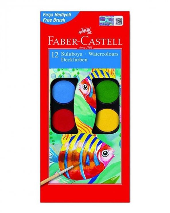 Faber Castell Sulu Boya 12 Renk