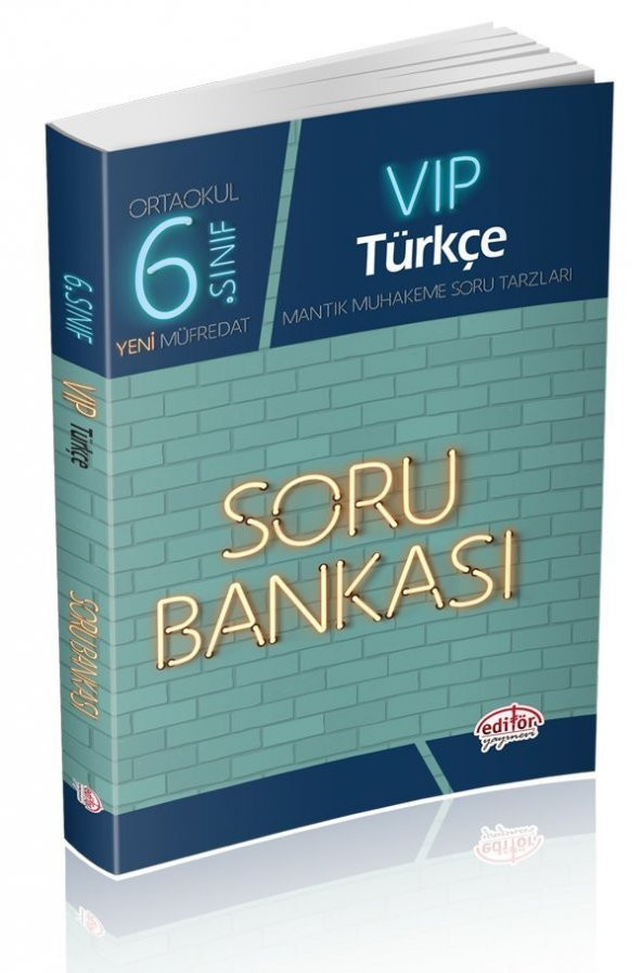 Editör 6. Sınıf Vip Türkçe Soru Bankası Yeni