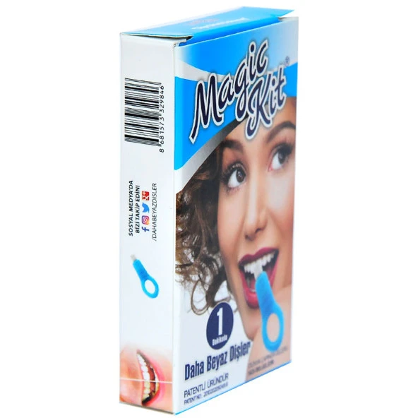 Magic Kit Diş Leke Silgisi 1 Aparatlı + 5 Yedek Süngerli Set 1 Paket - 6