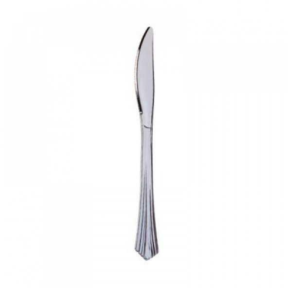 Kikajoy 18 adet Gümüş Görünümlü Plastik Bıçak