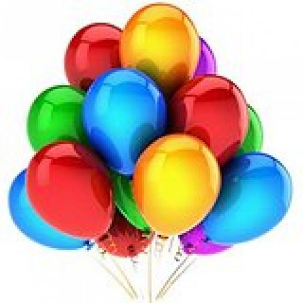 100 adet Karışık Renkli İthal 14A Latex Balon + Balon Pompası