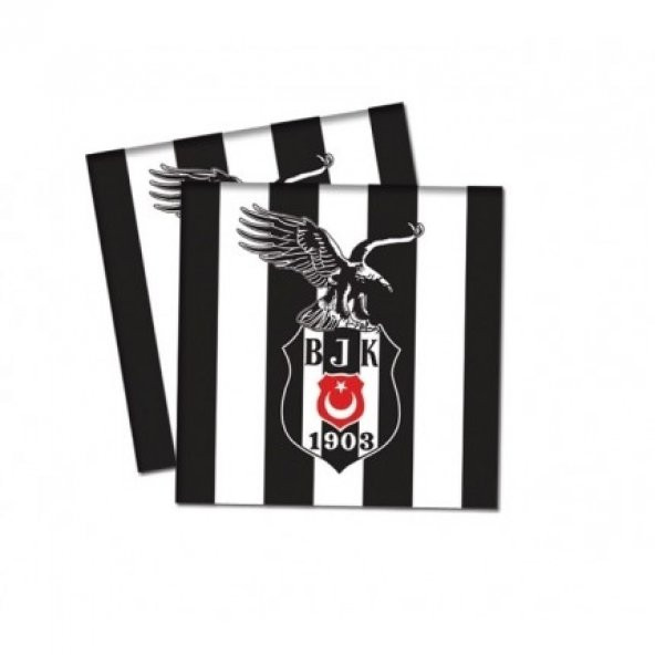 16 adet Lisanslı Beşiktaş Kağıt Peçete