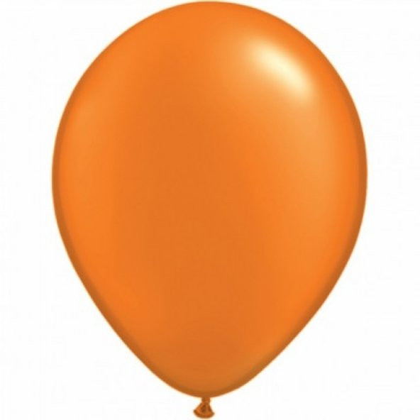 100 adet Baskısız Pastel Balon Turuncu + Balon Pompası