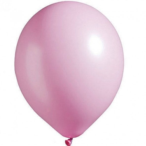 100 adet Baskısız Pastel Balon Açık Pembe + Balon Pompası