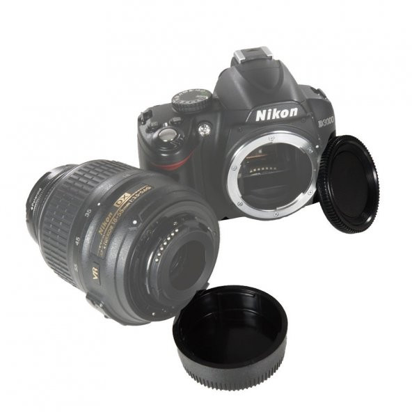 Nikon İçin Body Kapağı Ve Lens Arka Kapağı - 6