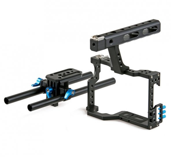 Sony A7, A7II, A7R, A7RII, A7S, A7SII İçin Ayex C5 Camera Cage - 5