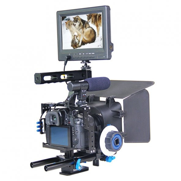 Panasonic Lumix DMC-GH4 İçin Ayex C5 Camera Cage - 8