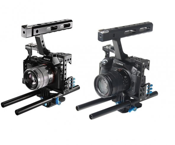 Sony A7, A7II, A7R, A7RII, A7S, A7SII İçin Ayex C5 Camera Cage - 9