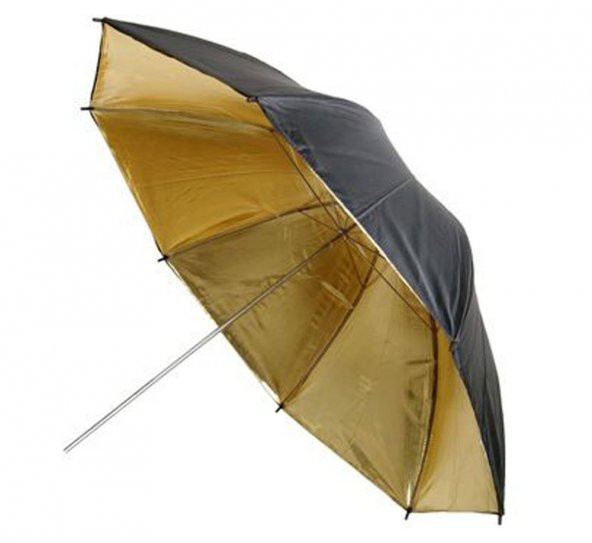 Stüdyo Reflektör Şemsiyesi 101cm (40) Gold (Altın) Siyah