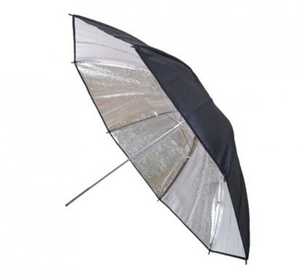 Stüdyo Reflektör Şemsiyesi 84cm (33) Gümüş Siyah