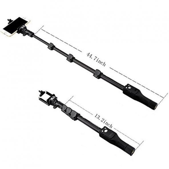 Yunteng Selfie Çubuğu Monopod Bluetooth Kumandalı Kablosuz Tripod - 4