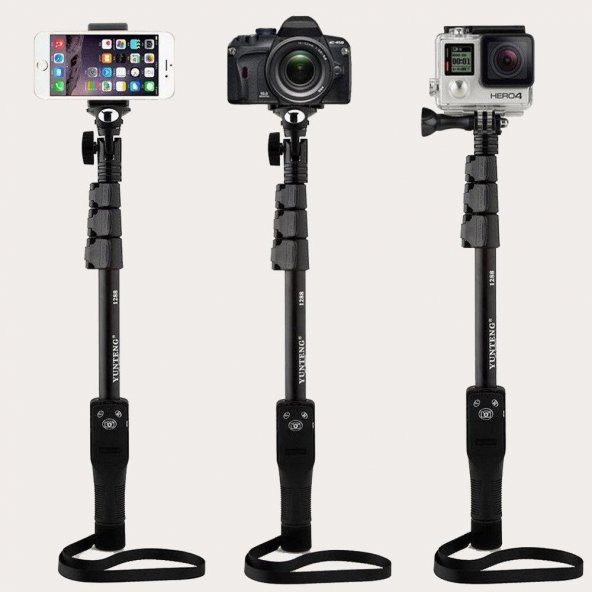 Yunteng Selfie Çubuğu Monopod Bluetooth Kumandalı Kablosuz Tripod - 9