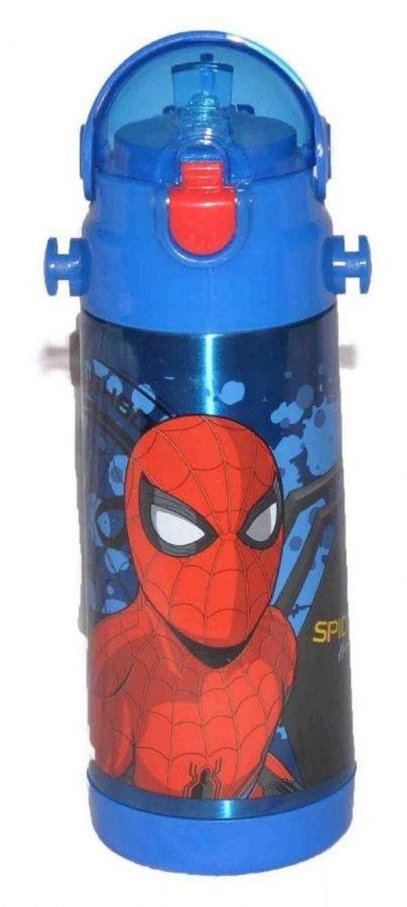 Spider-Man Mavi 500 ml Çelik Termos Matara 78743