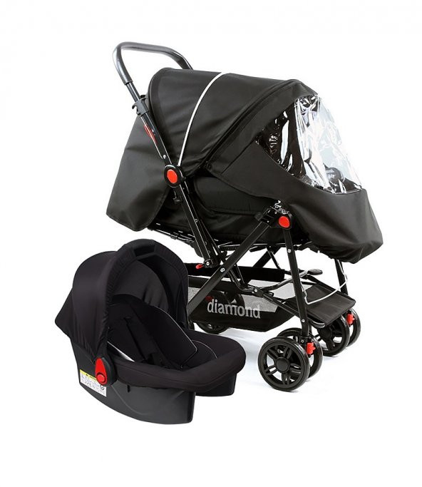 Diamond Baby P 101 Çift Yönlü Bebek Arabası Travel Sistem - Resim 4