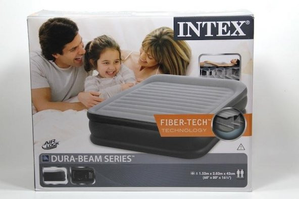 Intex Elektrikli Dura - Beam Yatak 152x203x42 cm Fiber Technology - 2