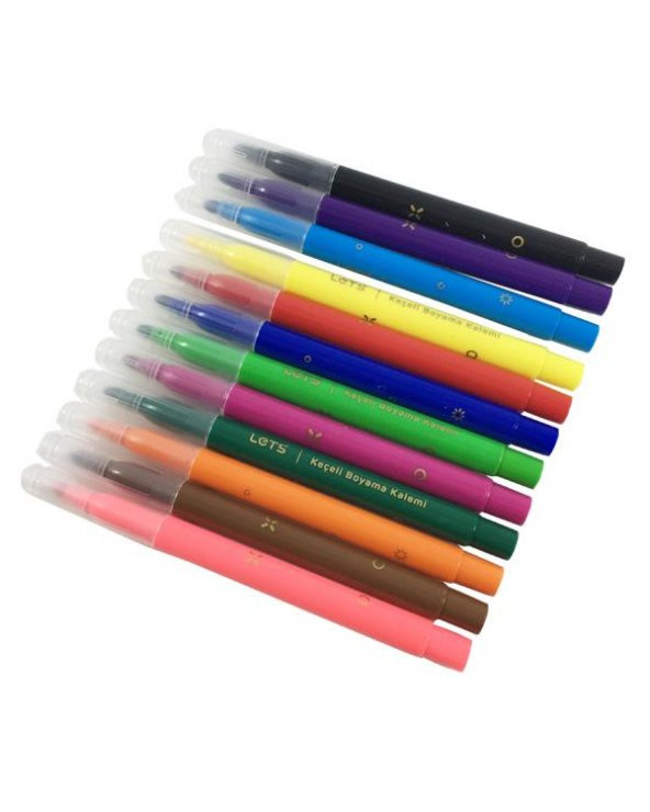 Lets Jumbo Keçeli Boya Kalemi 12 Renk - 2