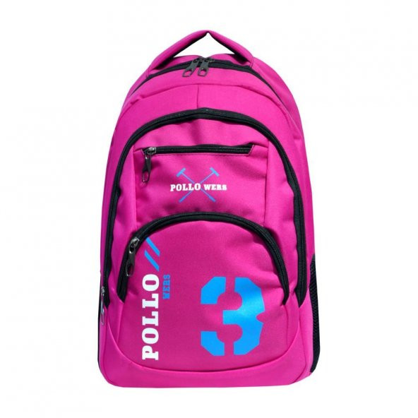 Pollo Wers Kaliteli Kumaş Okul ve Spor Çantası 44 x 33 x 18 cm