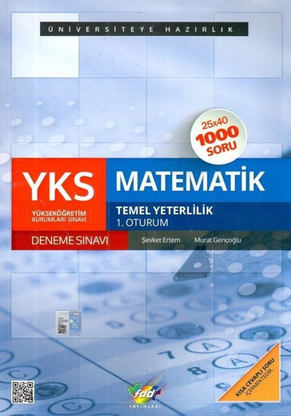 FDD YKS TYT Matematik 25X40 Deneme 1000 Soru FDD Yayınları - 1