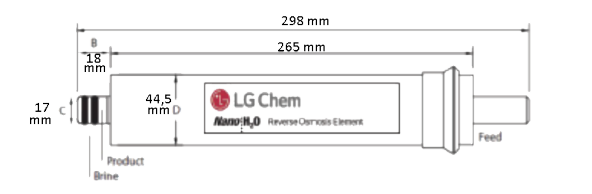 LG Chem Su Arıtma Membran Filtre 80 GPD - 3