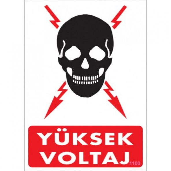 SÖNSAN UYARI LEVHALARI - YÜKSEK VOLTAJ -PVC 25x35 cm