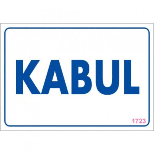 SÖNSAN UYARI LEVHALARI  KABUL PVC 17,5-25