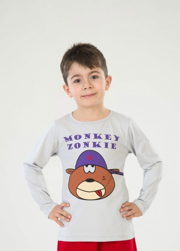 Monkey Uzun Kollu T-Shirt