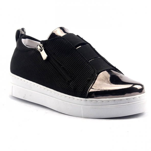 Nexs 108k Siyah Aynalı Günlük Bayan Spor Ayakkabı