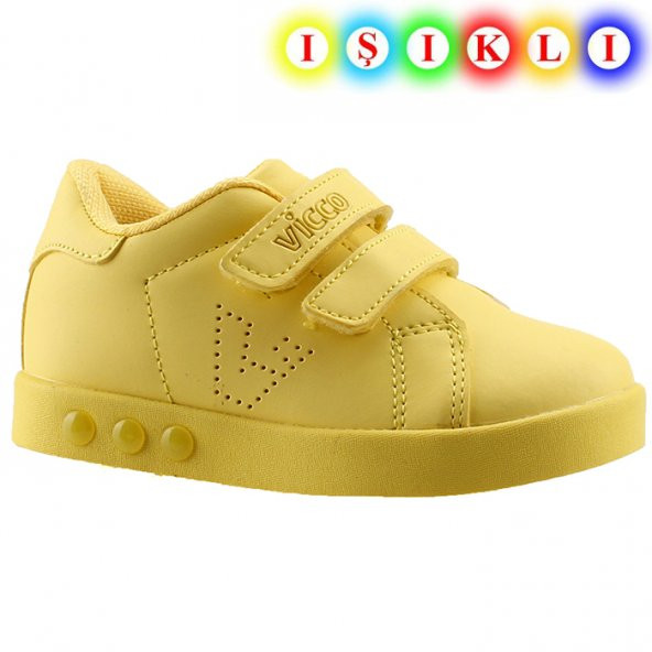 Vicco 313.18Y.101 Sarı Günlük Işıklı Erkek Çocuk Spor Ayakkabı