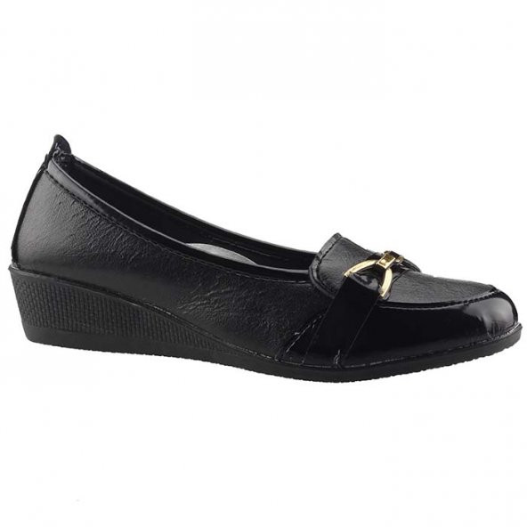 Bulgan 575 Siyah Günlük Yürüyüş Anne Klasik Ayakkabı