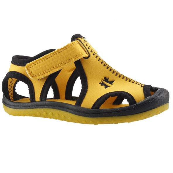 Ayakland Kids Sarı-Siyah Aqua Erkek Çocuk  Sandalet Panduf Ayakkabı