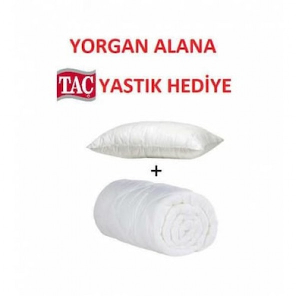 MİKROFİBER TEK KİŞİLİK YORGAN TAÇ YASTIK HEDİYE