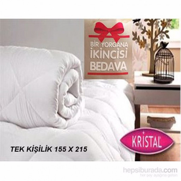 1 ALANA 1 BEDAVA TAÇ by Kristal Tek Kişilik Yorgan