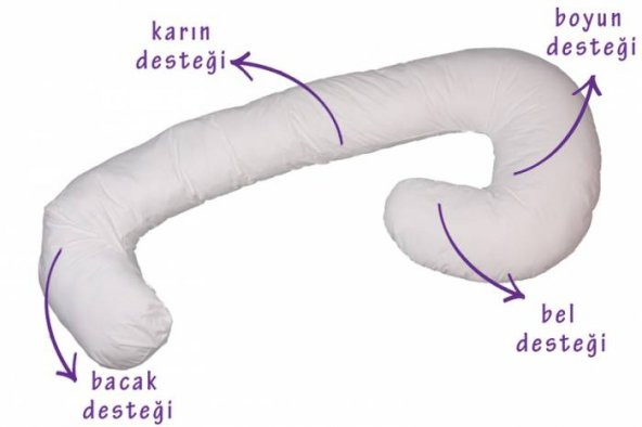 4 BÖLGE DESTEKLİ HAMİLE YASTIğI PAMUKLU KUMAŞ