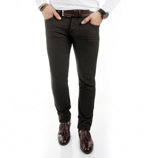 DeepSEA Likralı Slim Fit Nokta Desenli Erkek Kot Pantolon 1701938 - 9