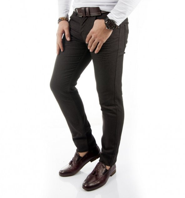 DeepSEA Likralı Slim Fit Nokta Desenli Erkek Kot Pantolon 1701938 - 10