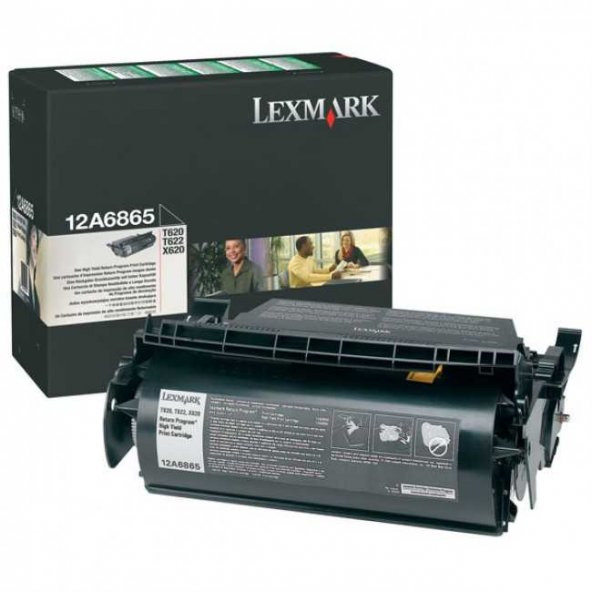 Lexmark 12A6865 Orjinal Toner T620/T622