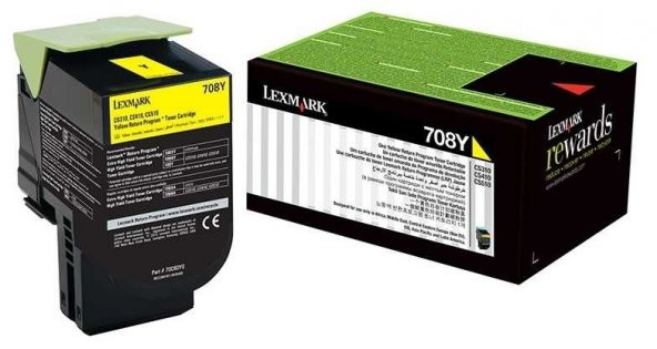 Lexmark 70C80Y0 Orjinal Sarı Toner