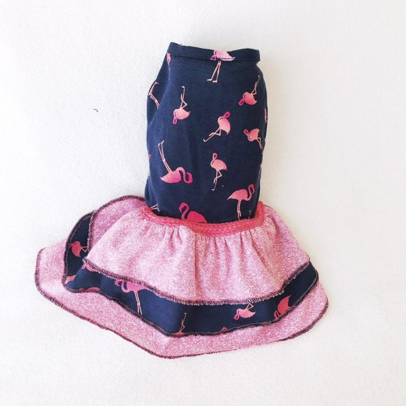 FLAMINGO KÖPEK ELBİSESİ  by Kemique - Köpek Kıyafeti - 2
