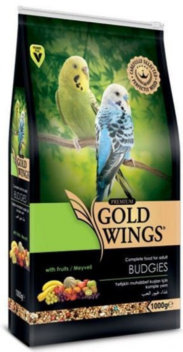 Gold Wings Premium Muhabbet Kuşu Yemi 1 Kg
