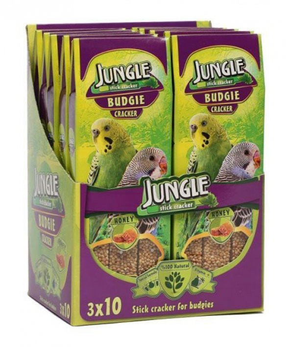 Jungle Muhabbet Kuşlari İçin Balli Kraker 3Lü